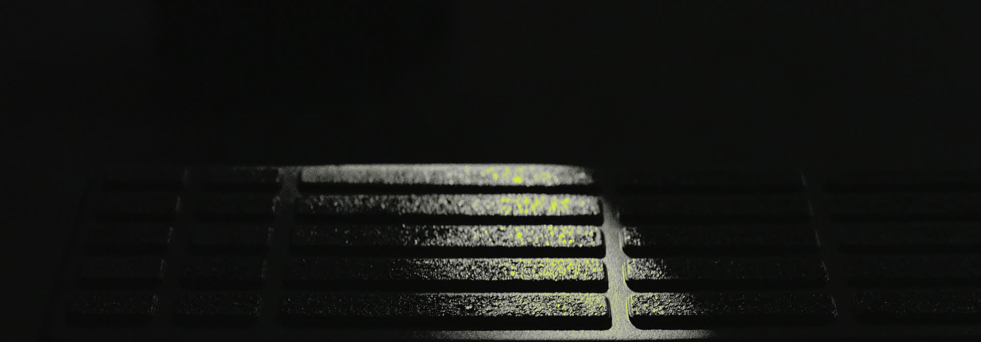 Close-up of a step platform surface